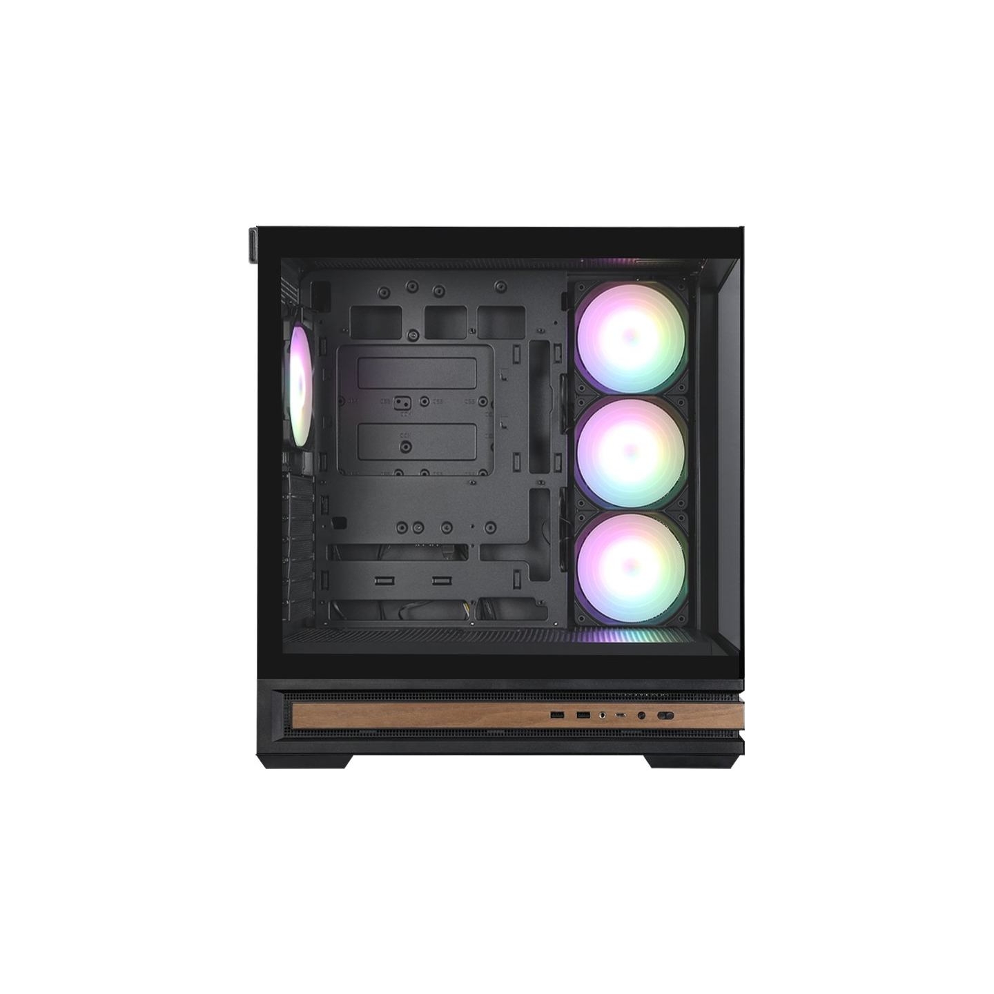 Zalman P40 NAMU, ATX Mid Tower PC Case, 4  x 120mm ARGB Fans, Black