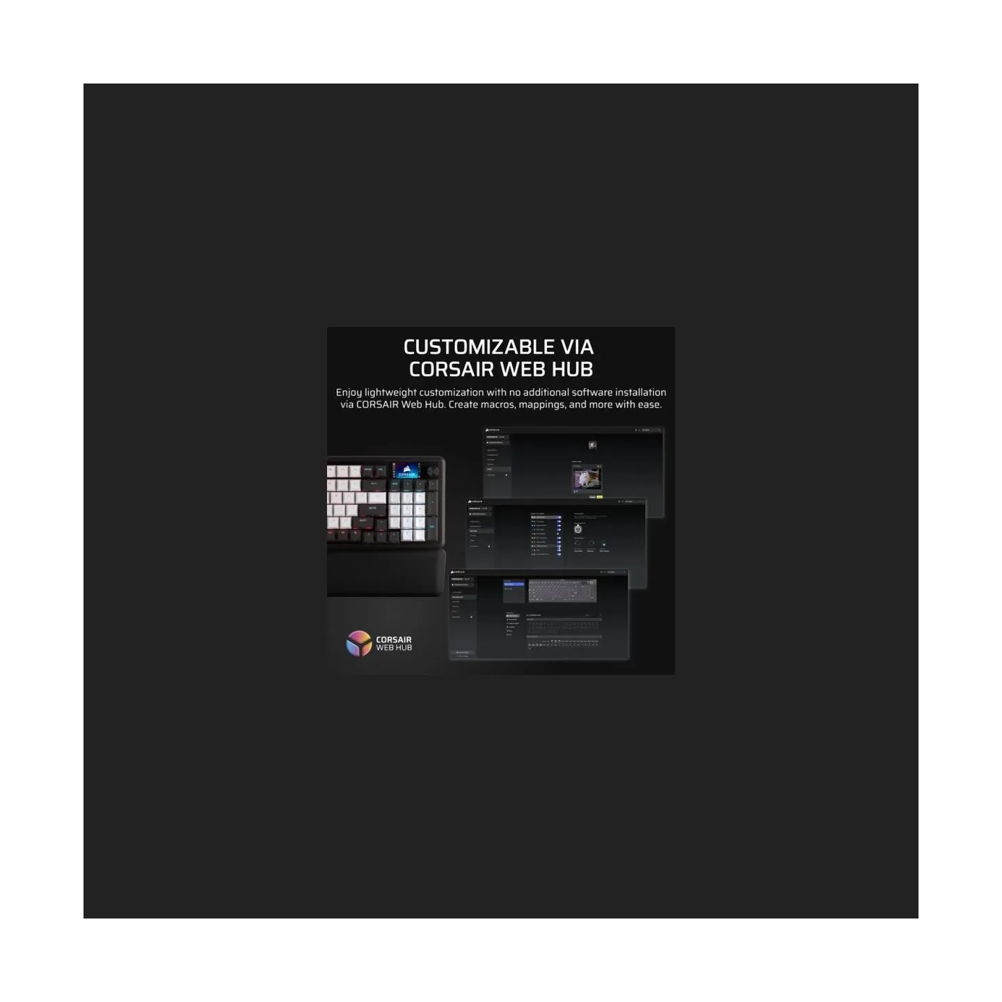 Corsair Gaming keyboard Vanguard 96 MLX Plasma Black