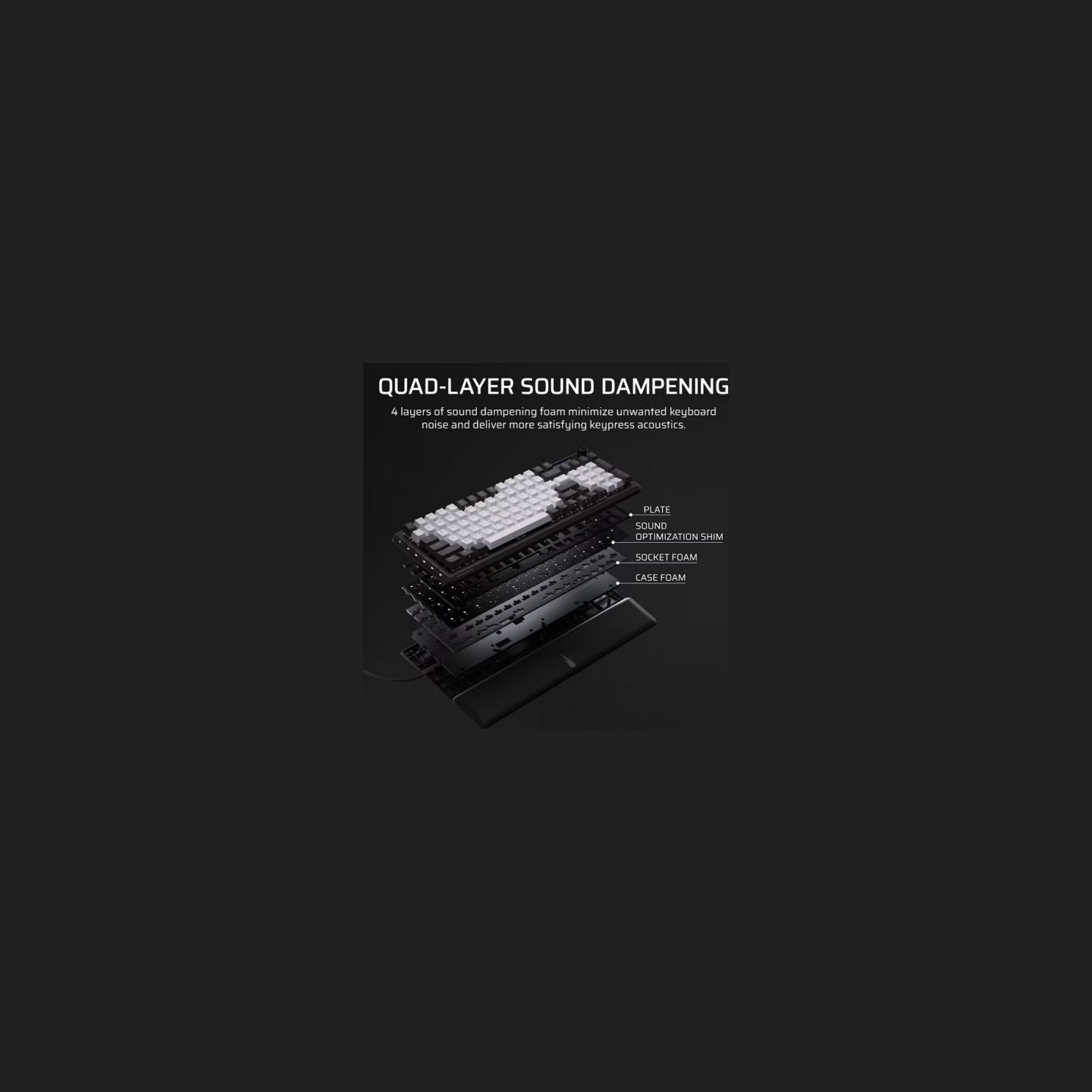Corsair Gaming keyboard Vanguard 96 MLX Plasma Black
