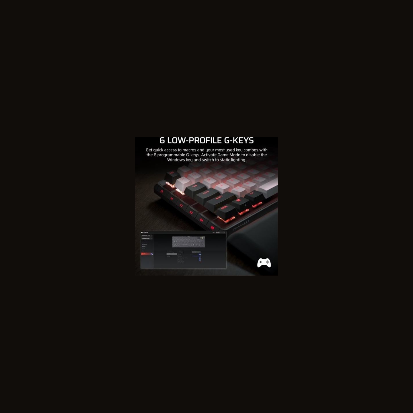 Corsair Gaming keyboard Vanguard 96 MLX Plasma Black