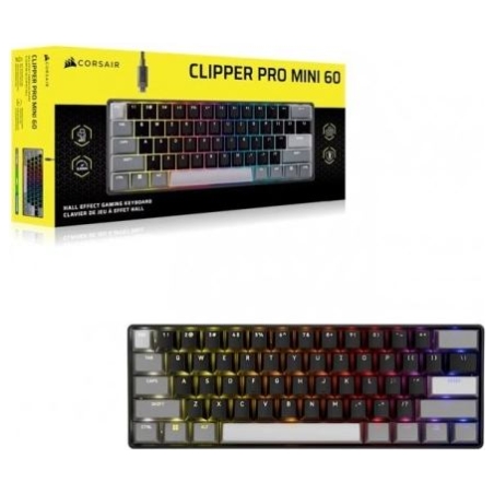 Corsair Gaming Keyboard Clipper Pro Mini 60 Core Black