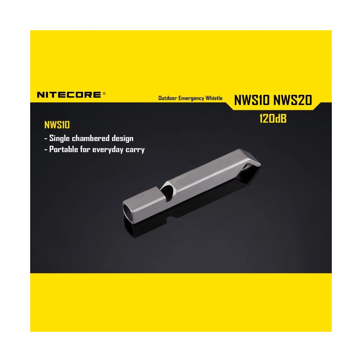 Nitecore WHISTLE OUTDOOR EMERGENCY/120DB NWS10 NITECORE