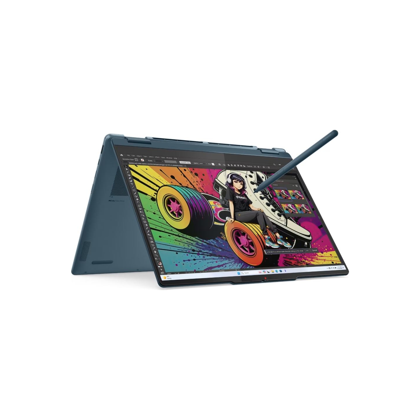 Lenovo - Yoga 7 2-in-1 14AKP10 AMD | Tidal Teal | 14 " | OLED | Touchscreen | WUXGA | 1920 x 1200 pixels | Glossy | AMD Ryzen AI