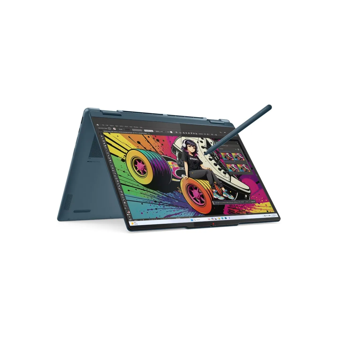 Lenovo - Yoga 7 2-in-1 14AKP10 AMD | Tidal Teal | 14 " | OLED | Touchscreen | WUXGA | 1920 x 1200 pixels | Glossy | AMD Ryzen AI