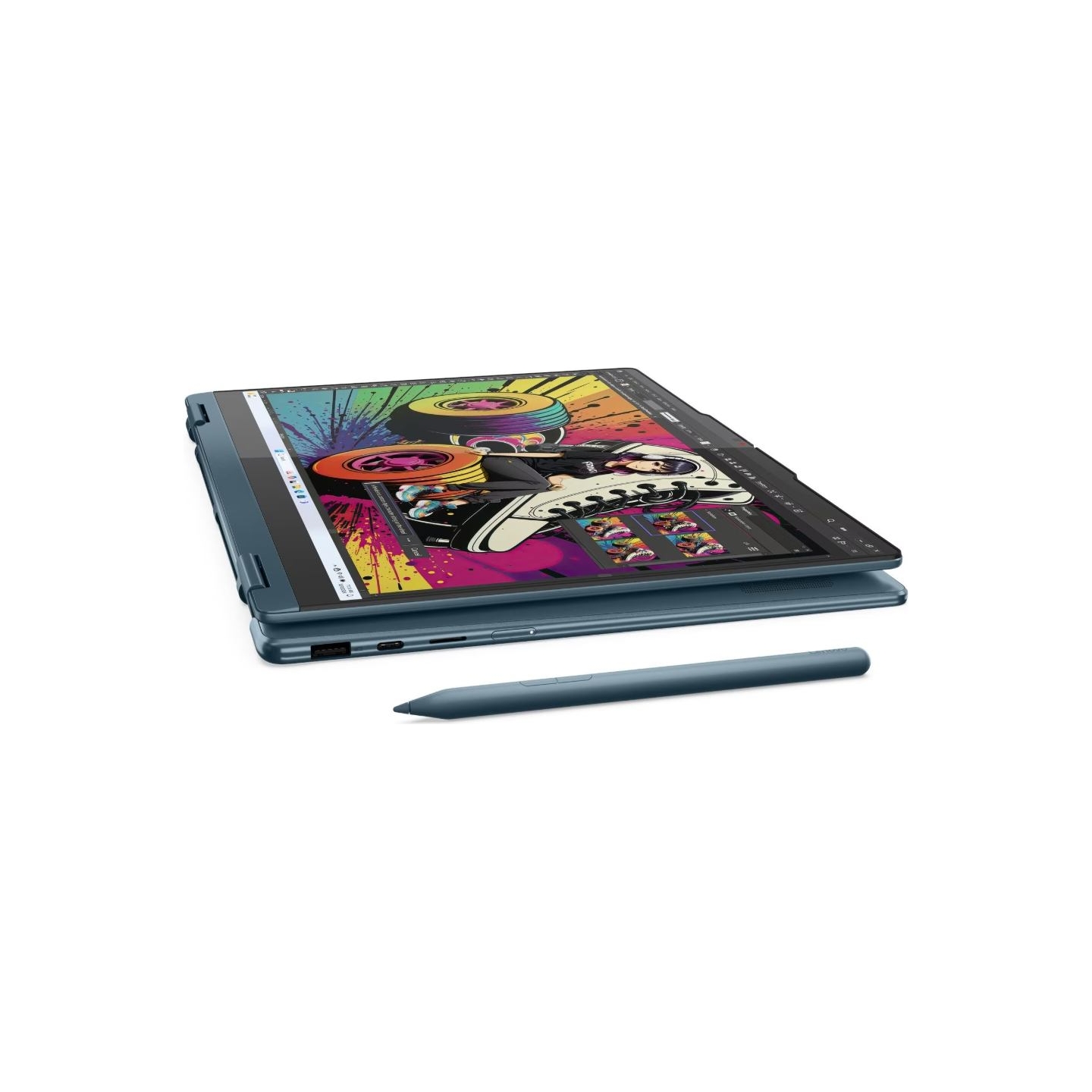 Lenovo - Yoga 7 2-in-1 14AKP10 AMD | Tidal Teal | 14 " | OLED | Touchscreen | WUXGA | 1920 x 1200 pixels | Glossy | AMD Ryzen AI