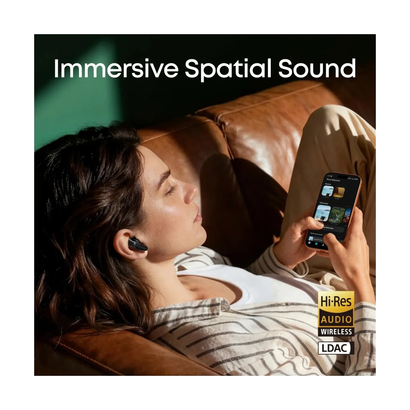 Anker Soundcore True Wireless Earphones | Liberty Buds | Bluetooth | Semi-in-ear | Microphone | Black | Noise canceling | Noise 