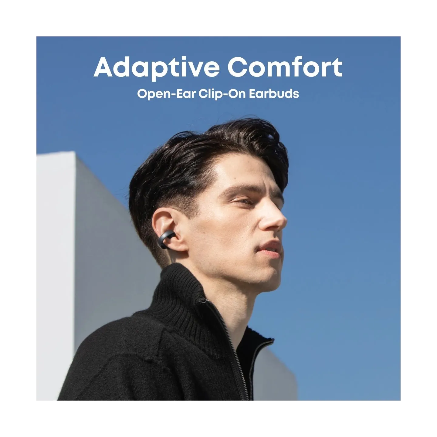 Anker Soundcore | Open-Ear Clip-On Earbuds with Adaptive Comfort | AeroClip