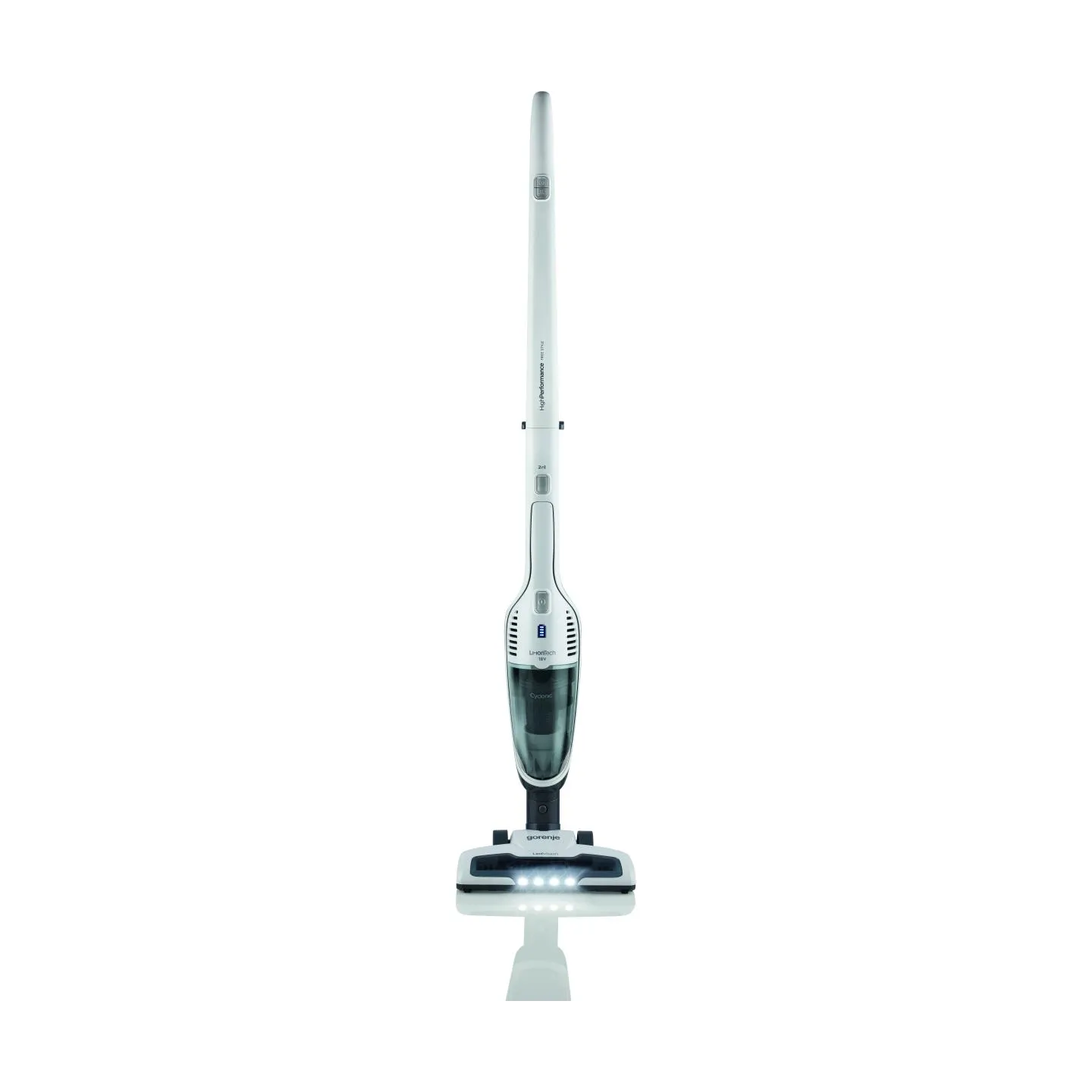 Gorenje | Vacuum cleaner | SVC180FW | Handstick 2in1 | Handstick | 18 V | Operating time (max) 50 min | White | Warranty 24 mont