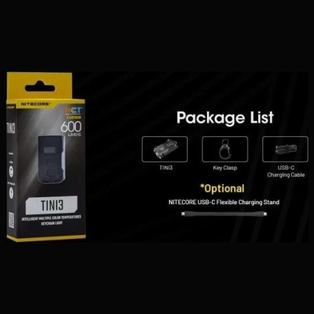Nitecore FLASHLIGHT T SERIES 600 LUMENS/TINI3 NITECORE
