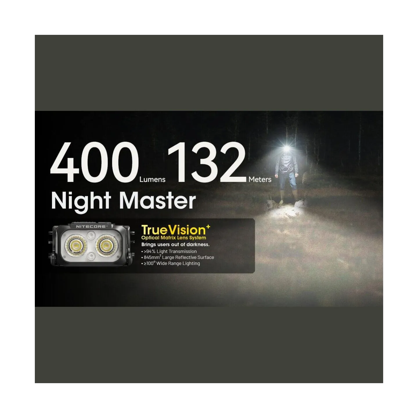 Nitecore HEADLAMP NU SERIES 400 LUMENS/NU25 MCT UL NITECORE