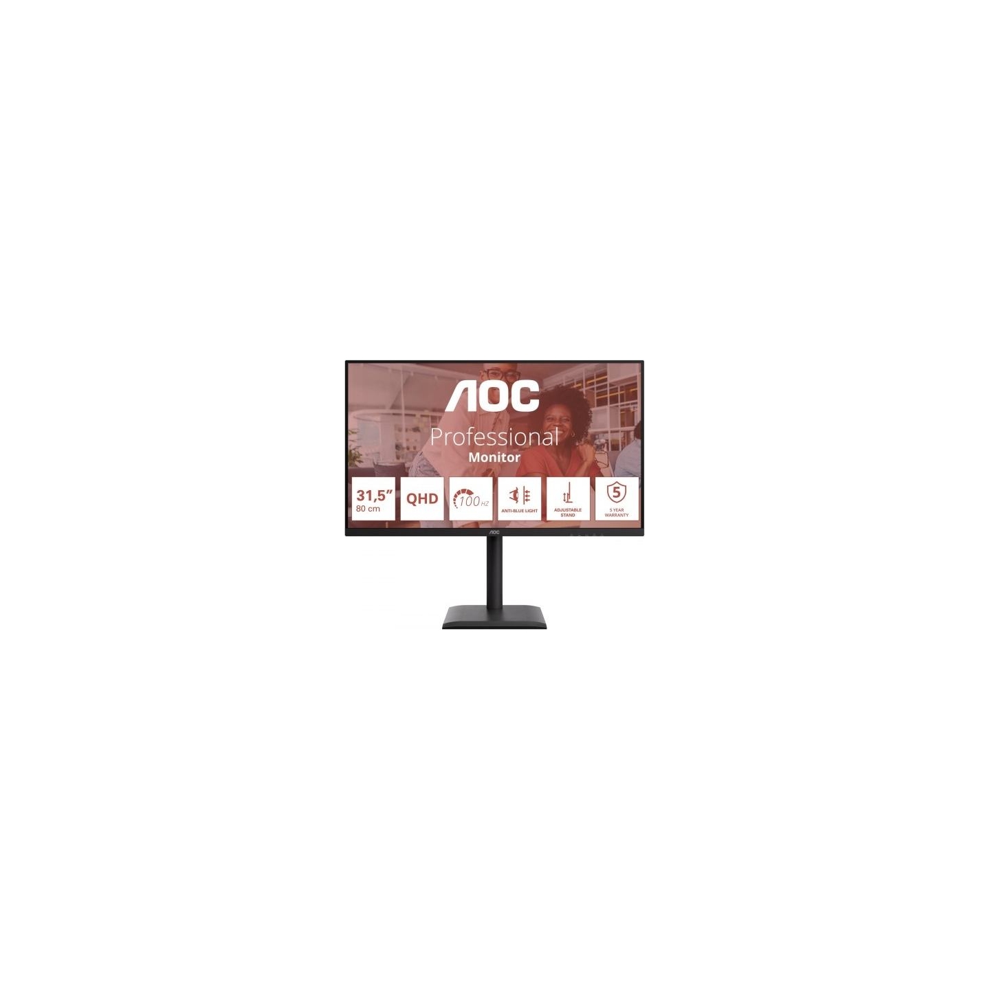 AOC 31.5inch 2560x1440 100Hz IPS Flat