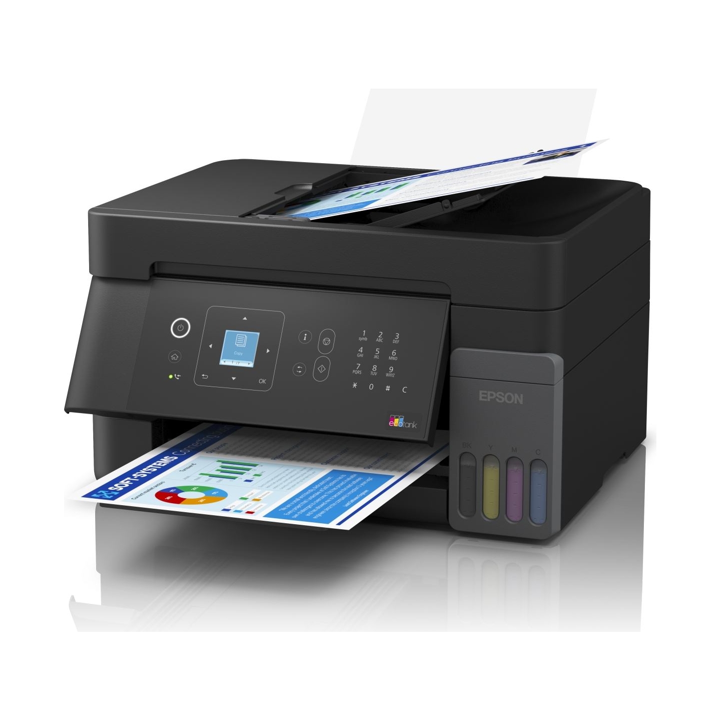 Epson EcoTank | L5390 | Inkjet | Colour | Multifuction Printer | A4 | Wi-Fi | Black
