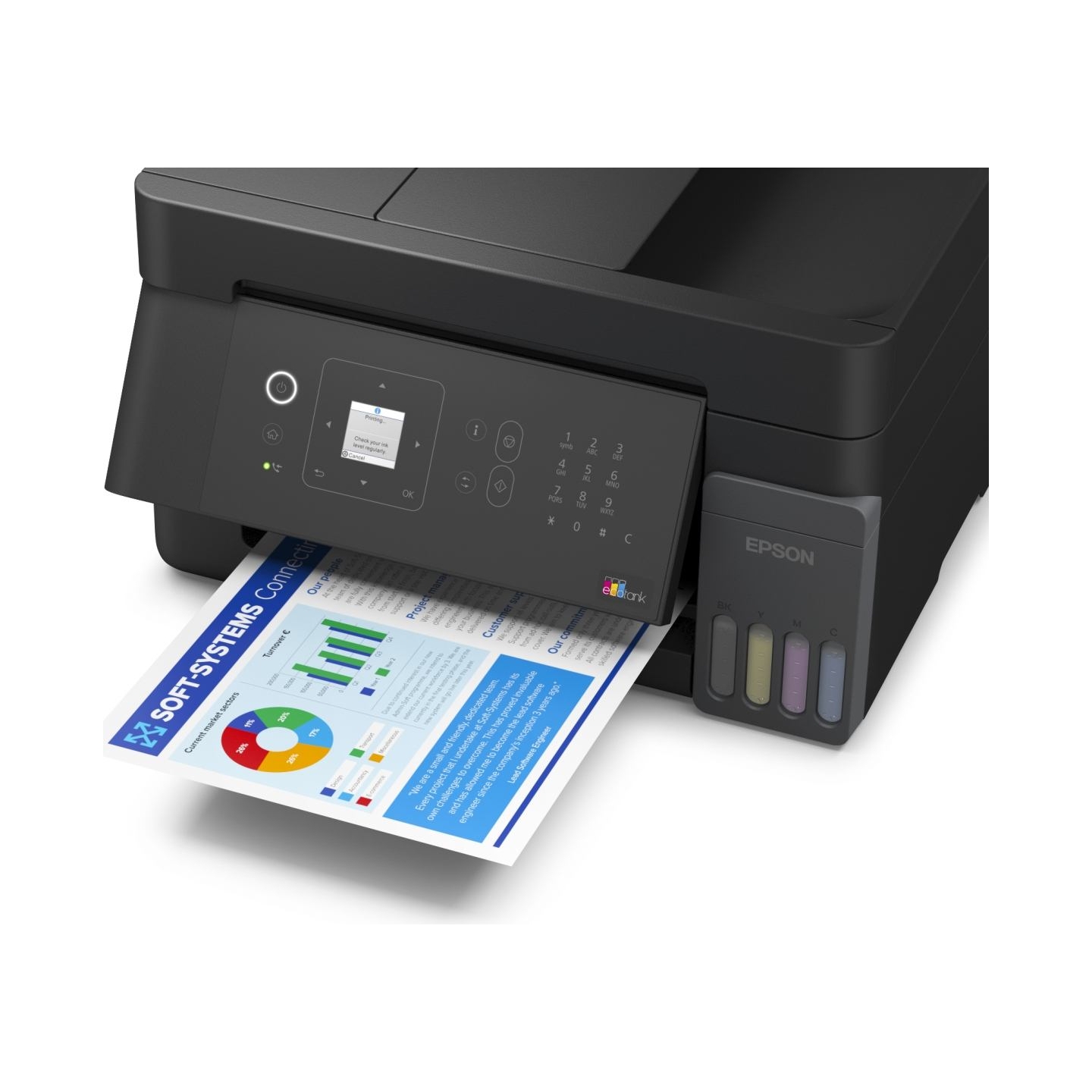 Epson EcoTank | L5390 | Inkjet | Colour | Multifuction Printer | A4 | Wi-Fi | Black