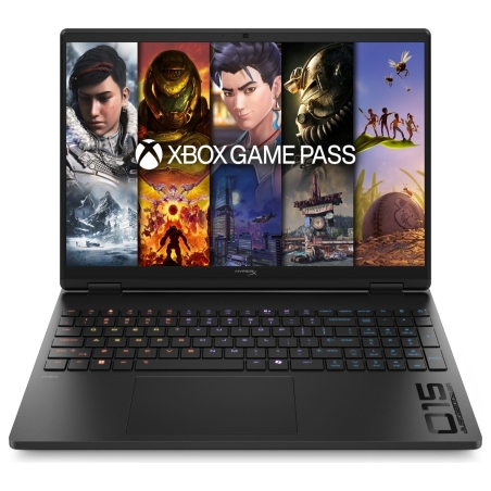 HP HyperX OMEN 15-gb0003ny - Ryzen 5 240, 16GB DDR5 1DM 5600, 512GB PCIe Gen4 Value, NVIDIA GeForce RTX 5060 8GB VRAM, 15.3 WQXG