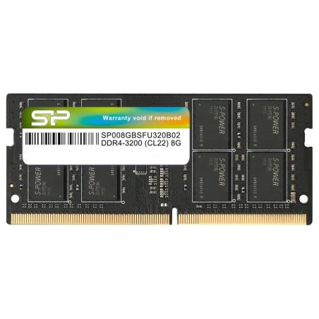 Silicon Power | SP008GBSFU320X02 | 8 GB | DDR4 | 3200 MHz | Notebook | Registered No | ECC No
