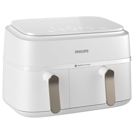 Philips Double basket Airfryer | NA353/10 3000 series | Power 2750 W | Capacity 9 L | Rapid Air Plus | White
