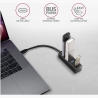 Axagon HUE-M1C 4x USB3.2 Gen 1 MINI hub, metal, 20cm USB-C cable