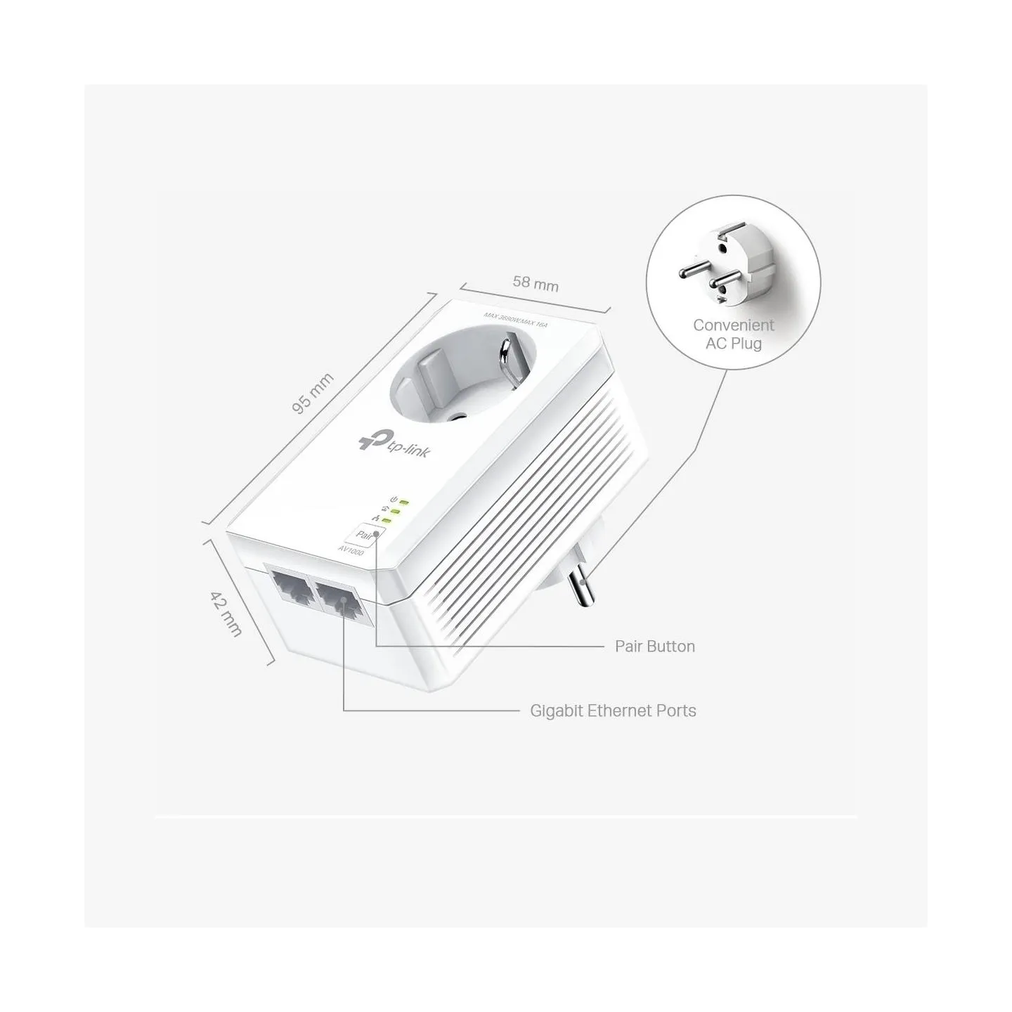 Tp-Link NET POWERLINE ADAPTER 1000MBPS/TL-PA7027P KIT TP-LINK
