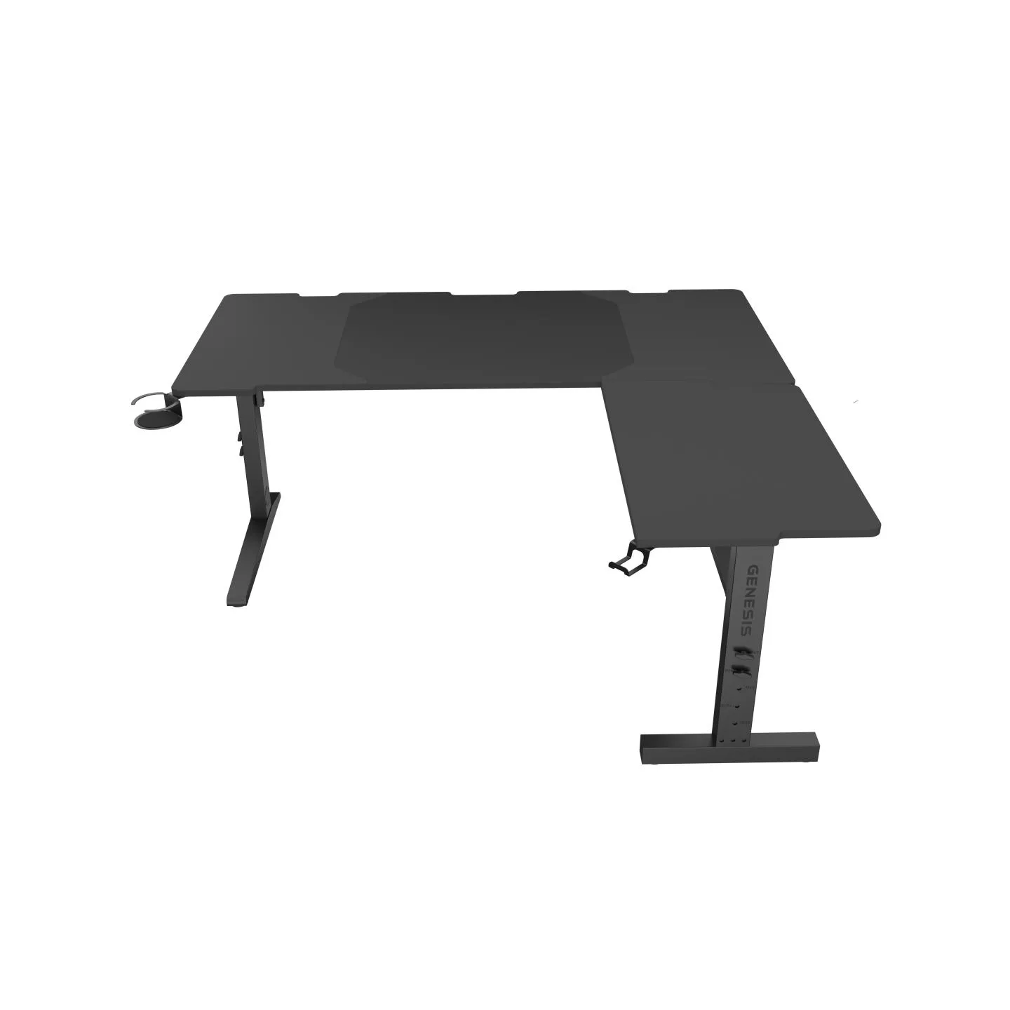 Genesis Gaming Desk | Holm 160 Modular Corner | Black/Anthracite
