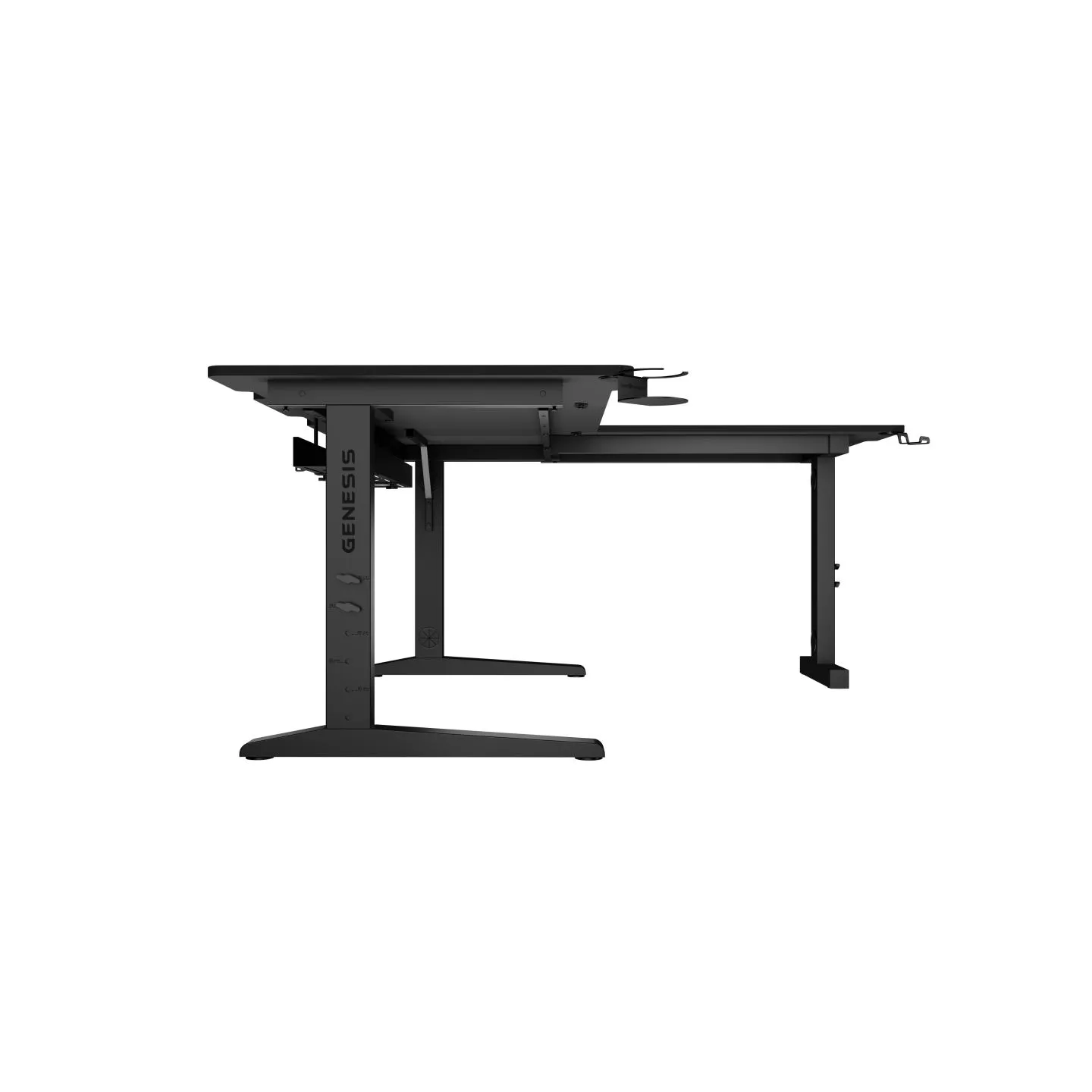 Genesis Gaming Desk | Holm 160 Modular Corner | Black/Anthracite
