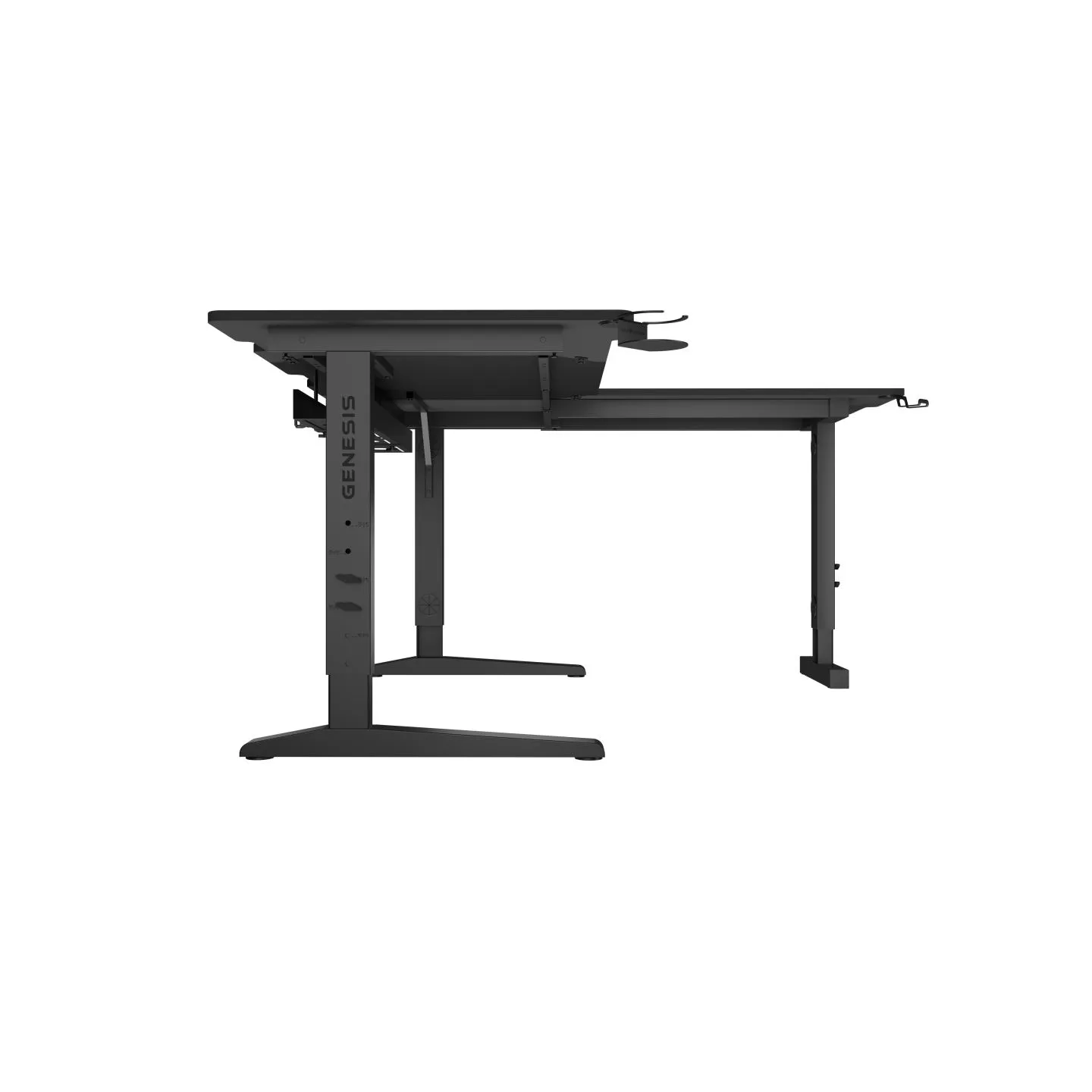 Genesis Gaming Desk | Holm 160 Modular Corner | Black/Anthracite