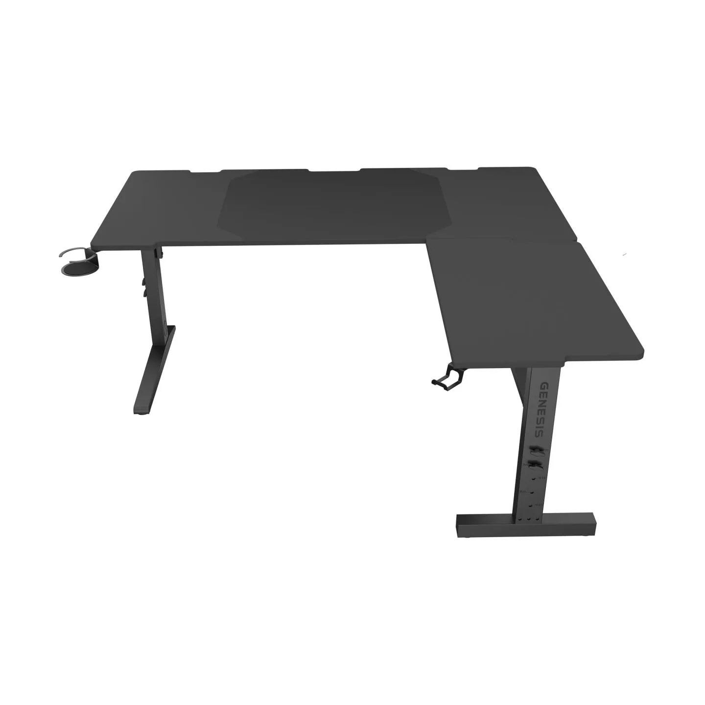 Genesis Gaming Desk | Holm 160 Modular Corner | Black/Anthracite