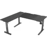 Genesis Gaming Desk | Holm 160 Modular Corner | Black/Anthracite