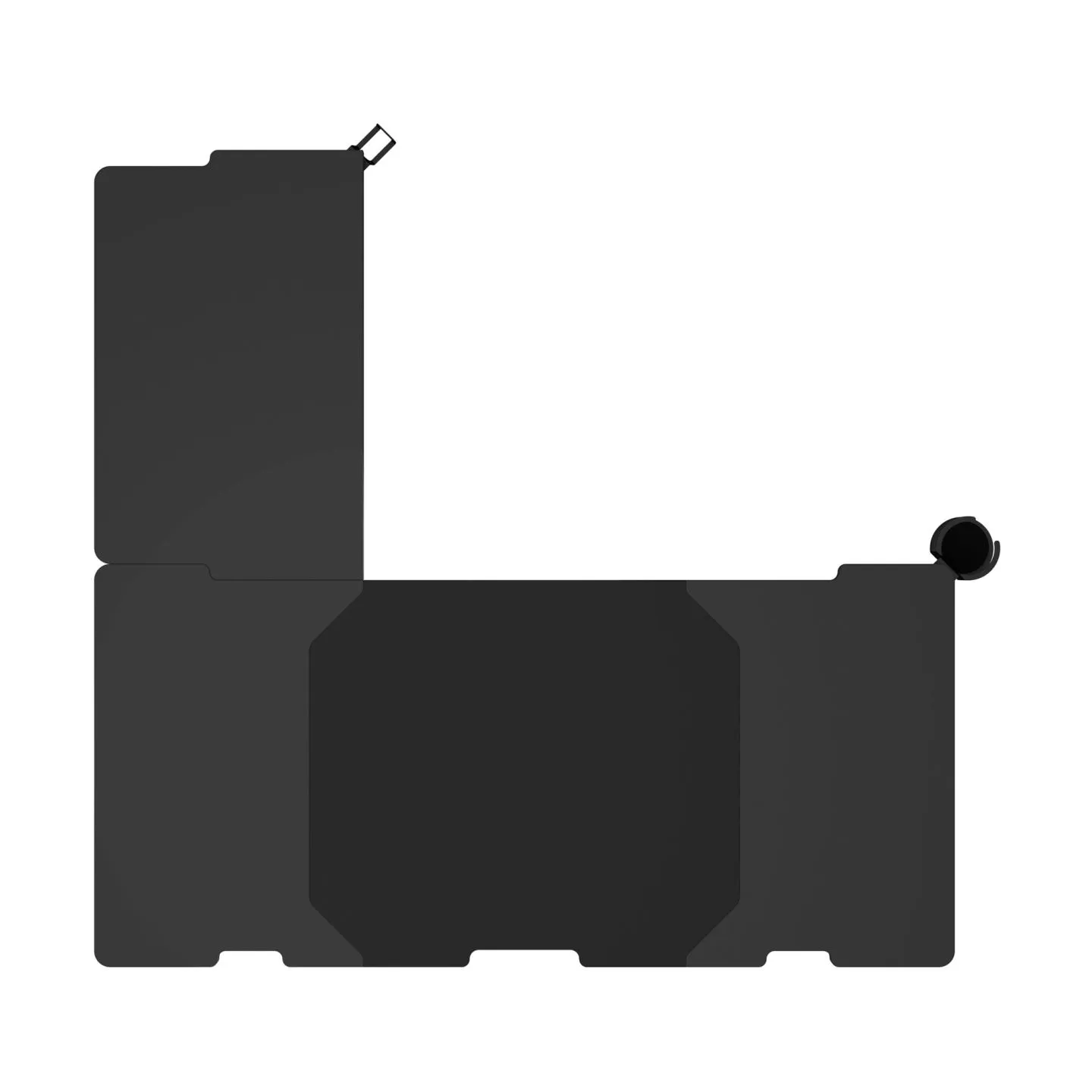 Genesis Gaming Desk | Holm 160 Modular Corner | Black/Anthracite
