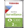 Toshiba HDD Video Surveillance TOSHIBA S300 2TB SMR, 3.5'', 128MB, 5400RPM, SATA, TBW: 180