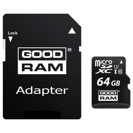 Goodram 64GB MICRO CARD cl 10 UHS I + adapter