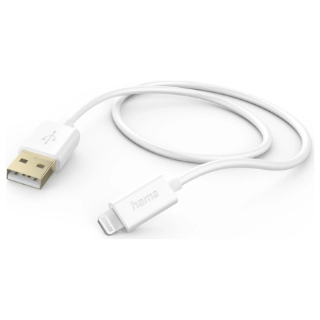 Hama 00201581 Charging Cable, USB-A - Lightning 1.5m white