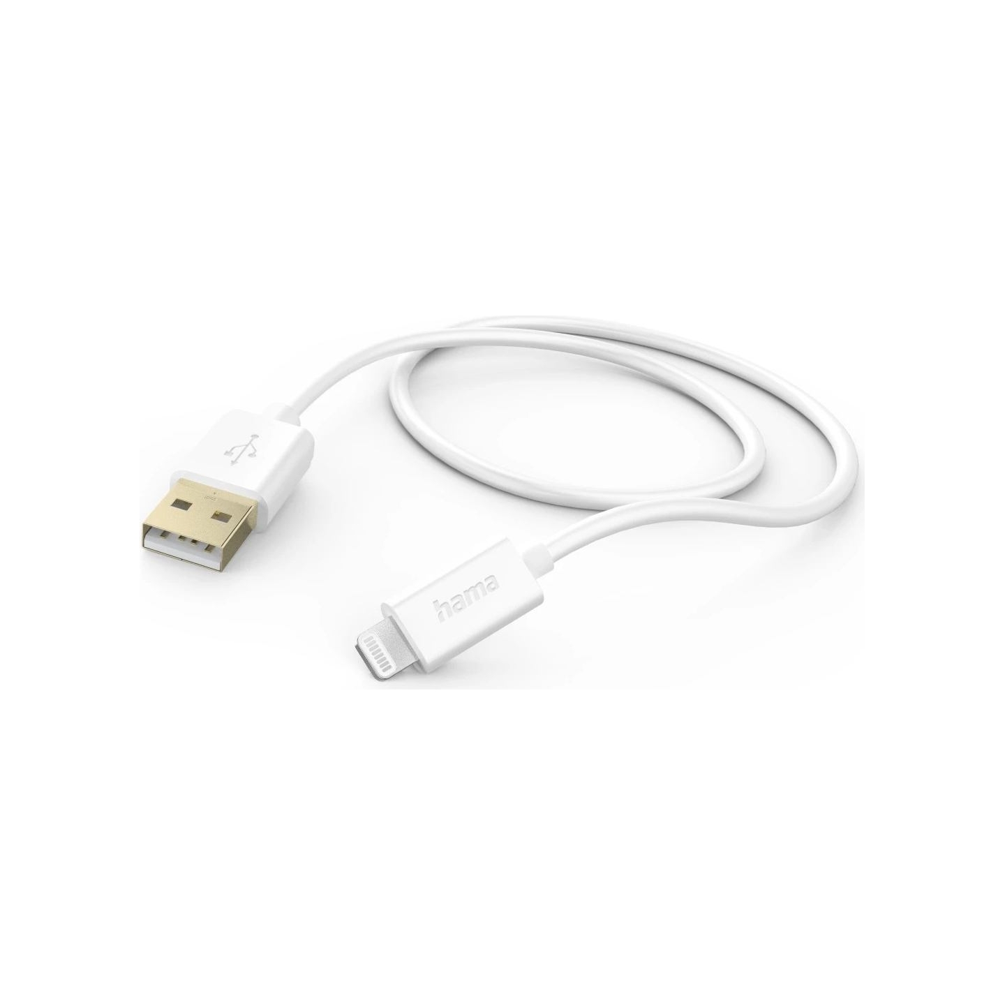 Hama 00201581 Charging Cable, USB-A - Lightning 1.5m white