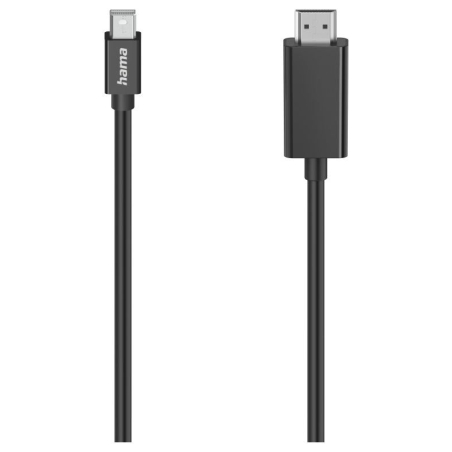 Hama 00200711 Video Cable, Mini-DI Plug - HDMI Plug, Ultra-HD 4K, 1.5m