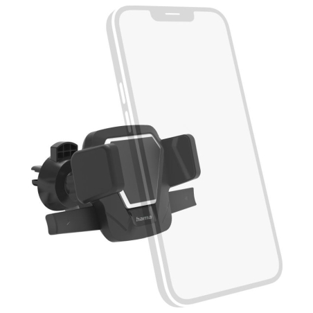 Hama 00201509 Easy Snap Car Mobile Phone Holder for Grating, 360 Rotation Universal