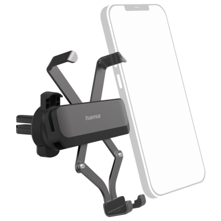 Hama 00201511 Gravity Pro Car Mobile Phone Holder for Grating, Adjustable, Universal