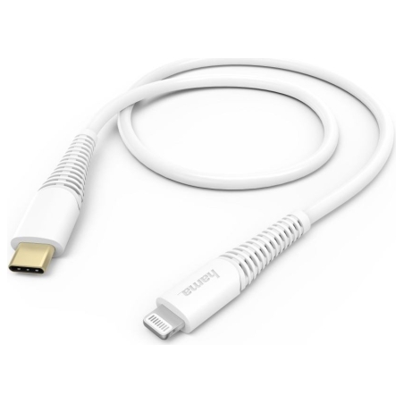 Hama 00183309 Fast Charging/Data Cable, USB-C - Lightning 1.5m, W hite