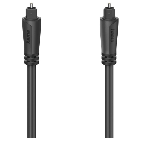 Hama 00205136 Audio Optical Fibre Cable, ODT Plug (Toslink), 5m