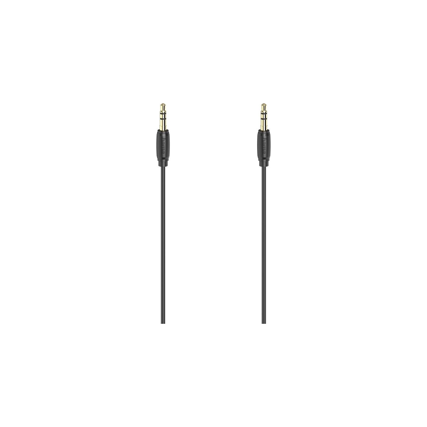 Hama 00205263 Audio Cable, 3.5mm Jack Plug - Plug Stereo Gold-Plated Ultra-thin 3m