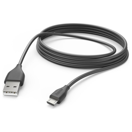 Hama 00201588 Charging Cable, USB-A - Micro-USB 3m black