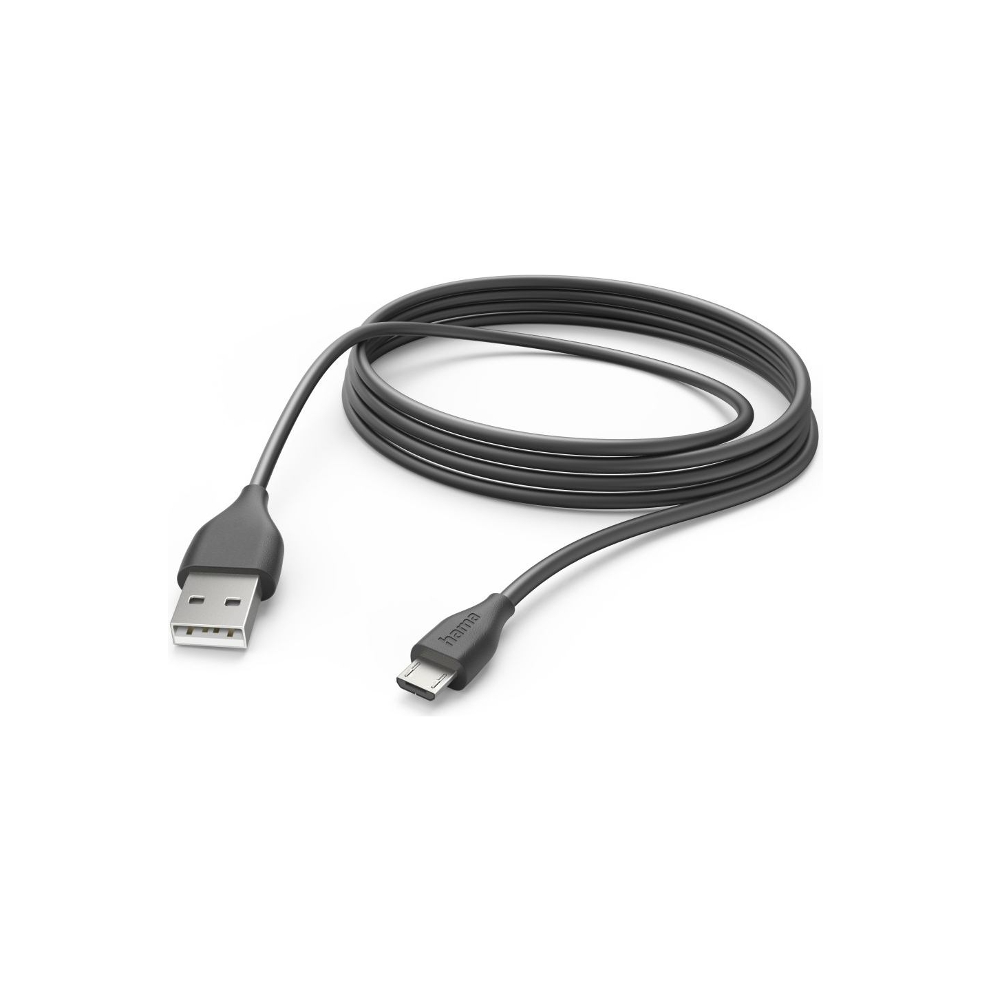 Hama 00201588 Charging Cable, USB-A - Micro-USB 3m black