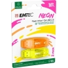 Emtec USB2.0 C410 16GB Neon 2 pcs