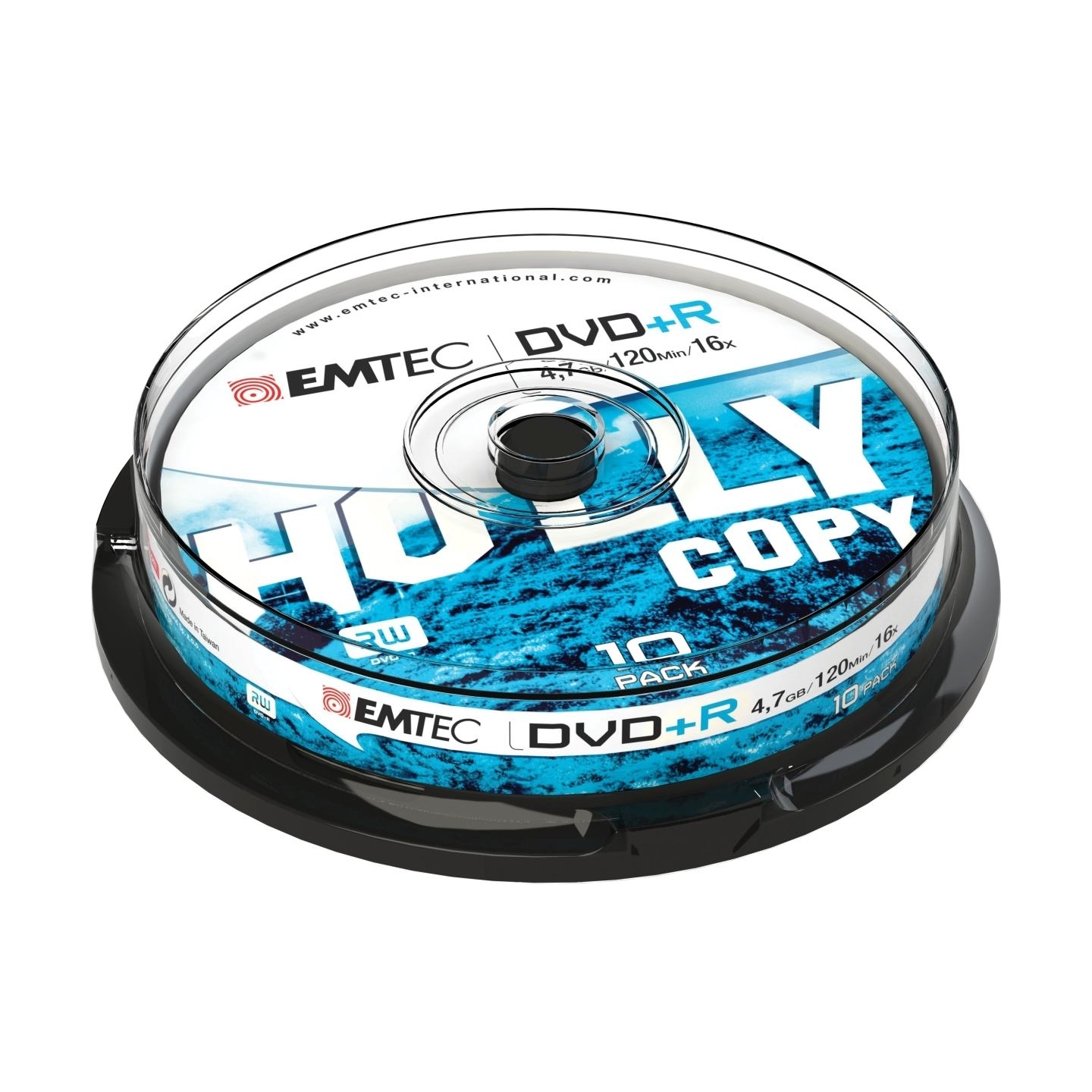Emtec DVD+R 4,7GB 16x Holly Copy 10 pcs  Cake Box