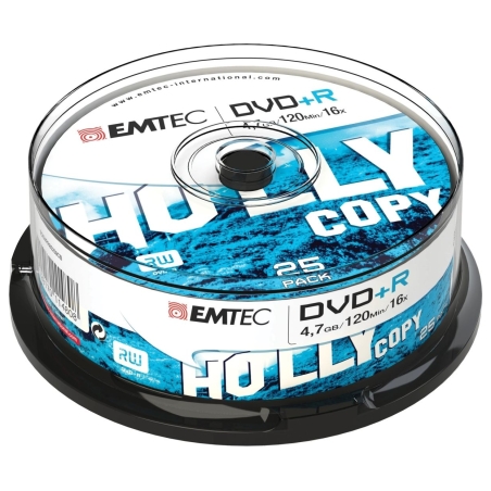 Emtec DVD+R 4,7GB 16x Holly Copy 25 pcs  Cake Box