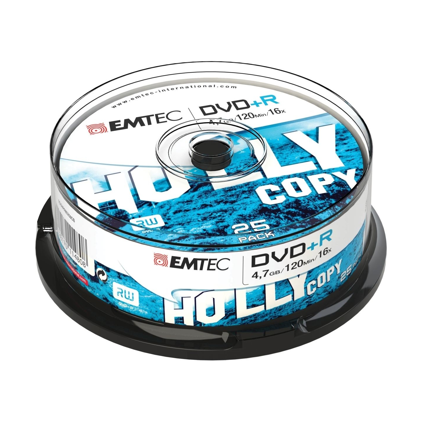 Emtec DVD+R 4,7GB 16x Holly Copy 25 pcs  Cake Box