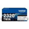 Brother TN2320 TWIN-PACK BLACK TONERS (BK = 2,600 PAGES/CARTRIDGE)
