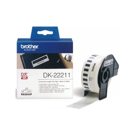 Brother DK22211 WHITE FILM TAPE 29MM