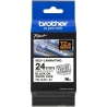 Brother TZESL251 24 MM BLACK ON WHITE SELF LAMINATE