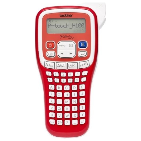 Brother PT-H100R LABEL THERMO PRINTER PORTABLE (WHITE-RED)