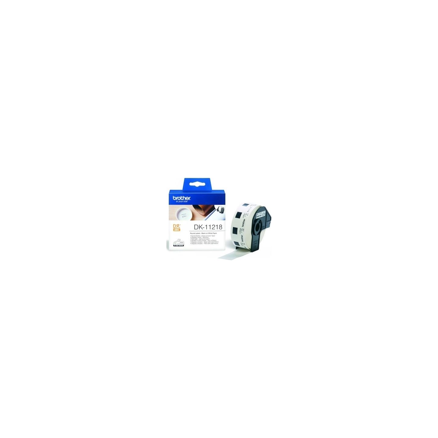 Brother DK11218 1"ROUND PAPER LABELS