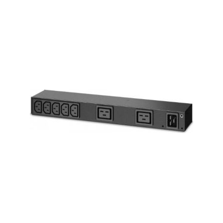 APC RACK PDU, BASIC, 0U/1U, 100-240V/20A, 220-240V/16A, (7) C13, (2) C19